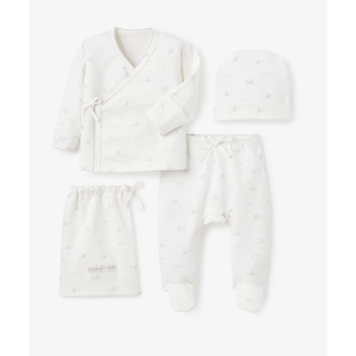 Stork Double Layered Cotton Layette Set – Elegant Baby
Size: Newborn