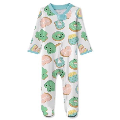 Butterblu Scout Sleep & Play 100% Organic Cotton Footed Zip Front Sleeper Pajamas for Baby Boys, Girls, Unisex
