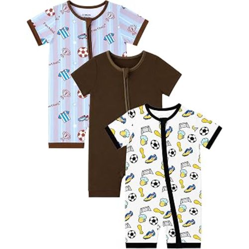 OPAWO Bamboo Sleepers for Baby Boy Pajamas Bamboo Pajamas Baby Romper 0-24M
