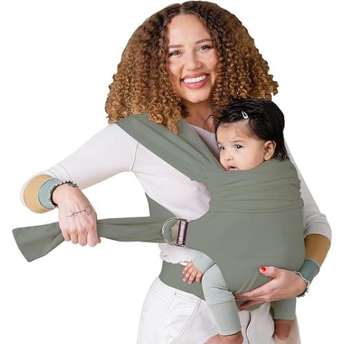 Lalabu The Simple Wrap Baby Wraps Carrier - Stylish Baby Sling Carrier for Newborns & Toddlers 13-28 lbs. Safety Tested, Easy-to-Use, Ergonomic, & Comfortable