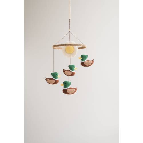 Baby mobile mallard duck, hunt nursery mobile, expecting mom gift