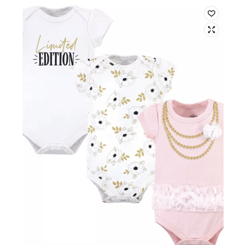 Hudson Baby - Little Treasure Baby Girls Treasure Cotton Single-Piece Clothing