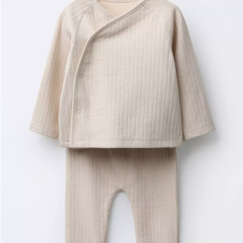 TEXTURED TOP AND LEGGINGS SET - Sand | ZARA United States