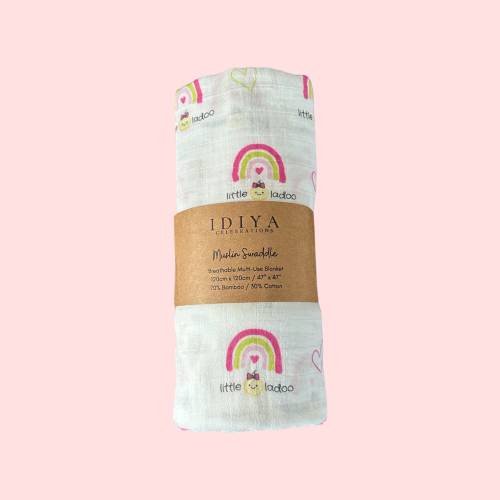 GIRL - Little Ladoo Muslin Swaddle