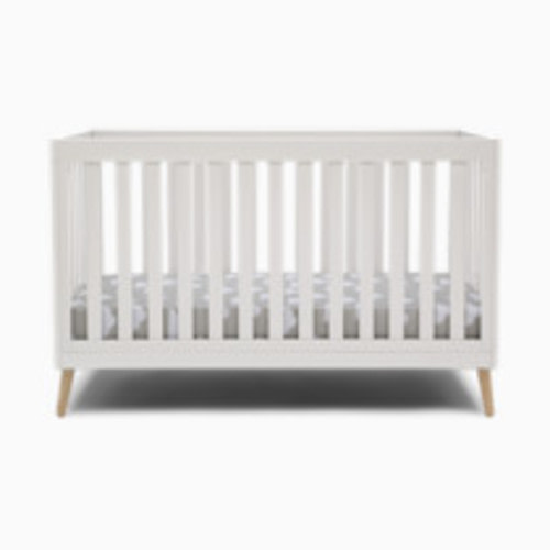 Delta Children Essex 4-in-1 Convertible Baby Crib - Bianca White With Natural Legs