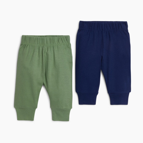 Small Story Pants (2 Pack) - Navy/Green, 0-3 M