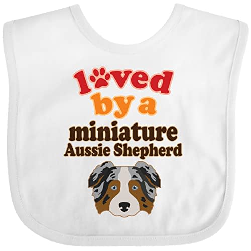 inktastic Miniature Australian Shepherd Mini Aussie Baby Bib