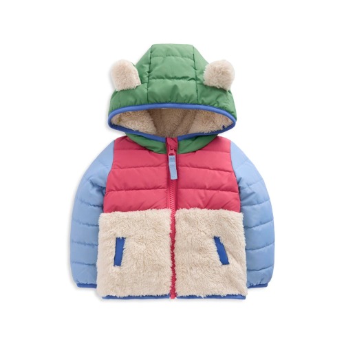 Kids' Mixed Media Hooded Jacket