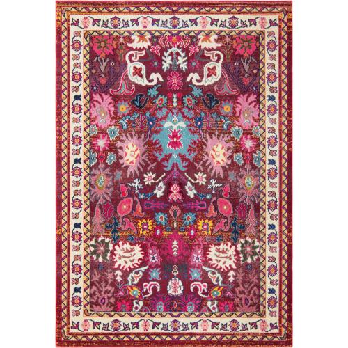 Multicolor 7' x 10' Washable Fleur Rug