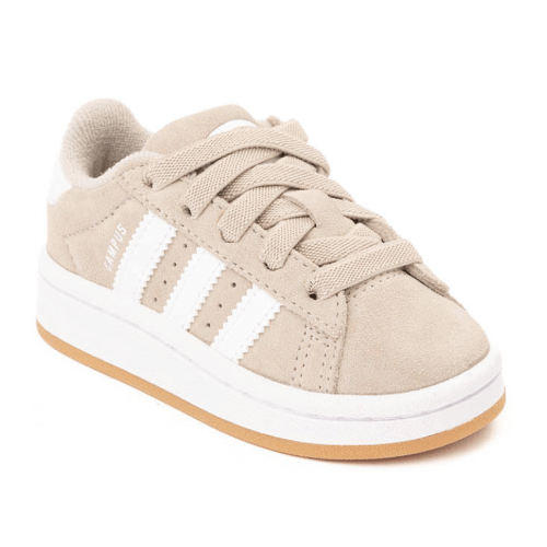 adidas Campus '00s Comfort Closure Athletic Shoe - Baby / Toddler - Wonder Beige / Cloud White / Gum | Journeys
