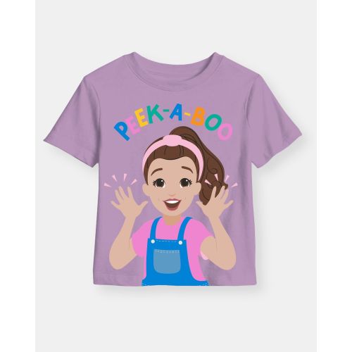 Toddler Girl Ms. Rachel™ 'Peek-a-Boo' Short-Sleeve Graphic Tee - Purple - Carter's | Carter's