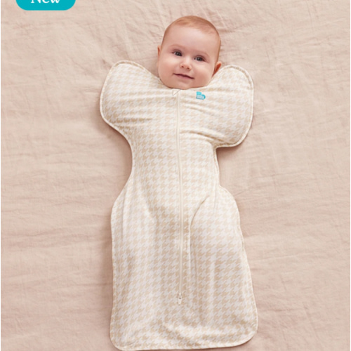 Swaddle Up™ 1.0 TOG Cotton Tan Houndstooth