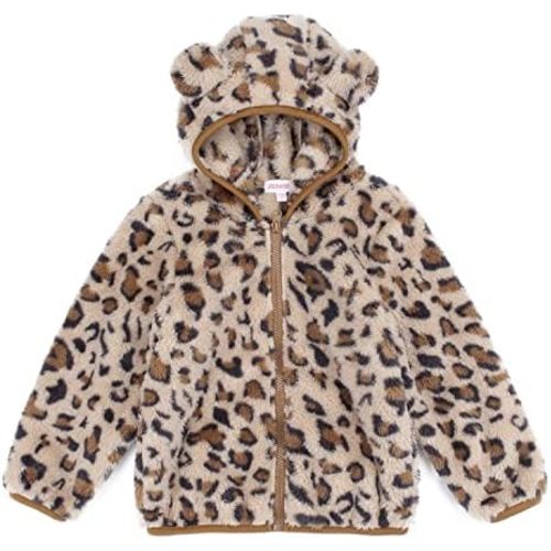 Toddler Girls Boys Fleece Hoody Jacket Zip Up Teddy Coat Warm Winter Outwear