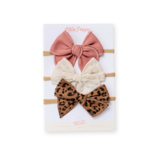 Stylish Three-Bow Subscription - Original Nylon Headband Set – Little Poppy Co.