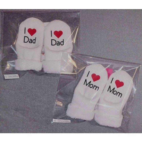 I Love Mom/dad Baby Socks: Gerber Unisex Gift - Etsy