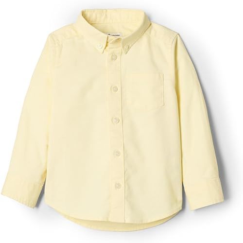 Amazon Essentials x Sofia Grainge Toddlers and Baby Boys' Stretch Oxford Collar Shirt