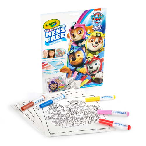 Crayola PAW Patrol Color Wonder Mess Free Coloring, 18 Coloring Pages, Travel Activities for Kids, Creative Gift for Kids, Ages 3+