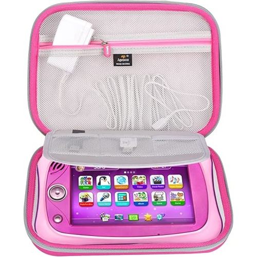 Aproca Hard Travel Storage Pink Case, for Leapfrog LeapPad Ultimate/Academy Kids’ Learning Tablet
