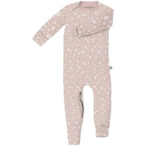 GUNAMUNA Convertible Baby Footie Pajamas, 2-in-1 Romper with Diaper-ZiP, Fold-Over Mittens & Cuffs