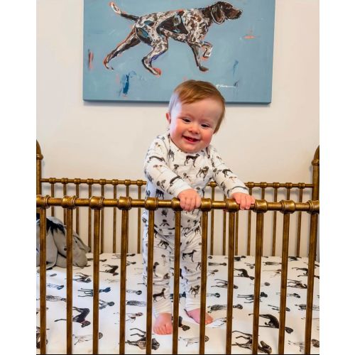 German Shorthaired Pointer - crib sheets