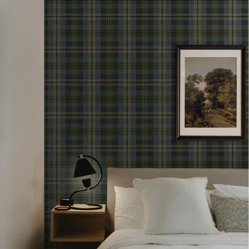 Ophelia & Co. Harry & Grace Pavestone Thornbury Tailored Plaid Peel And Stick Wallpaper & Reviews | Wayfair