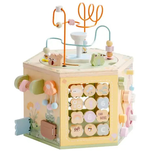 Wooden Activity Play Cube