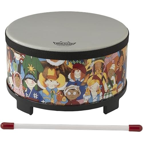 Remo RH-5010-00 Rhythm Club Floor Tom Drum - Rhythm Kids, 10"