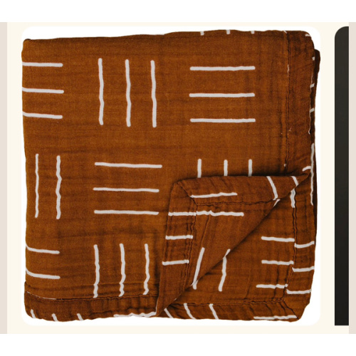 Mustard Mudcloth Muslin Quilt