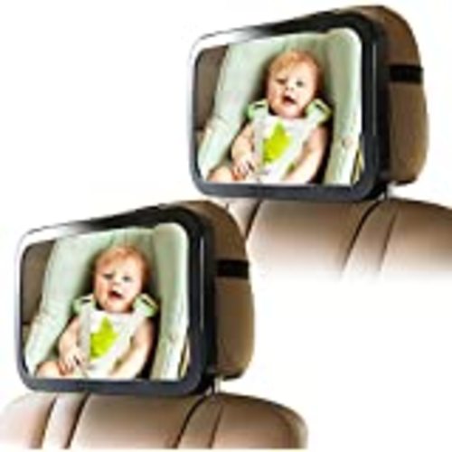 Amazon.com : Munchkin® Brica® Night Light™ Pivot Baby in-Sight® Adjustable Car Mirror, Crash Tested and Shatter Resistant, Black : Baby