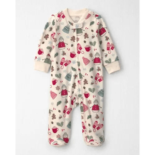 Baby Girl Organic Cotton Sleep & Play Pajamas in Winter Wonderland - Little Planet | Carter's