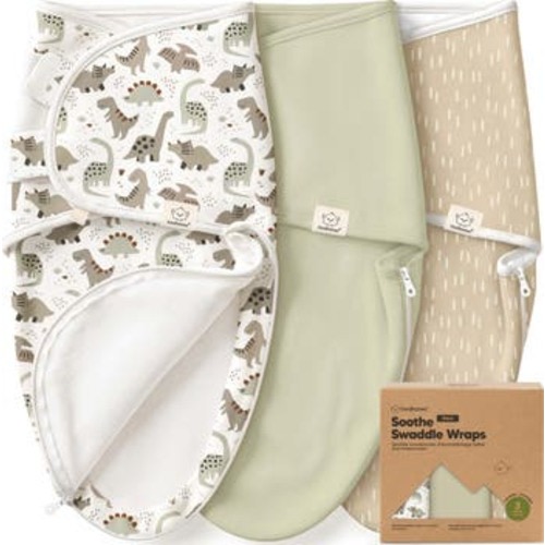 3-Pack Soothe Zippy Swaddle Wrap, Medium