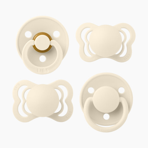 BIBS Try-it Pacifier Collection - Ivory, 0-6 Months