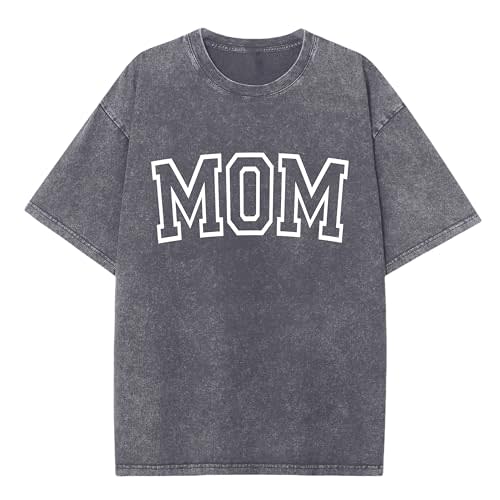 Vintage Acid Washed Oversized Mom Dad Matching Shirts Family Outfits Pregnancy Announcement Shirt S-3XL