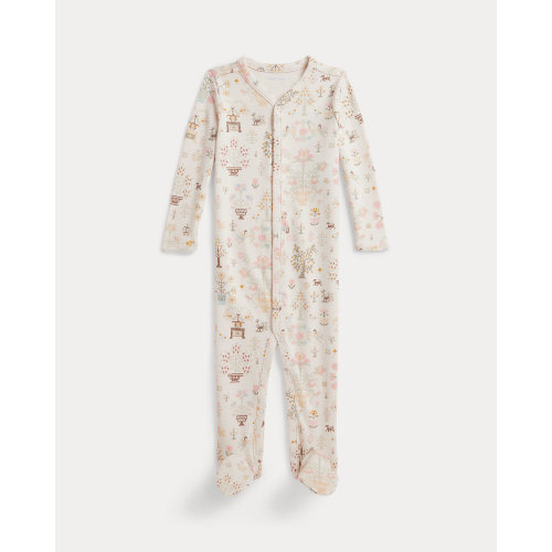 Polo Bear Cotton Footed Coverall