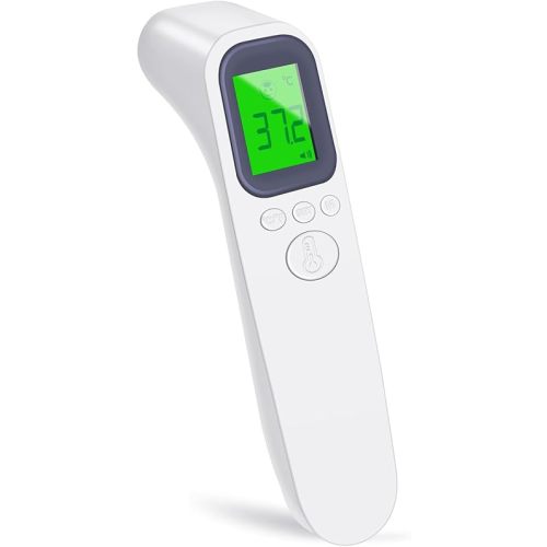 Digital Infrared Thermometer for Adults & Kids with Fever Alarm, 2 x 32 Memory Function, Fast & Accurate Temperature Reading, Reliable Baby Thermometer for Home Use
