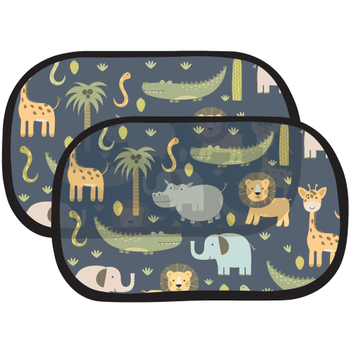 Lulyboo Car Sun Shade for Kids – Static Cling Window Shade with Cute Prints