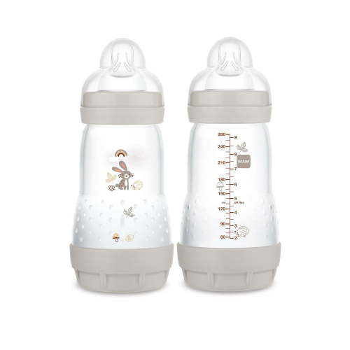 MAM Easy Start Anti-Colic Matte Baby Bottles, 2x9oz Bottles, Medium Flow Bottles with Silicone Nipple, Unisex Baby Bottles - Walmart.ca
