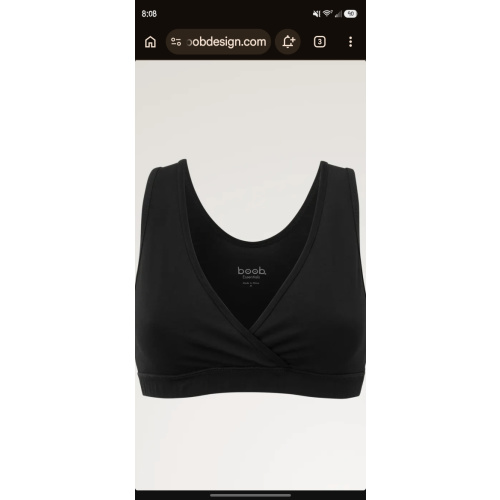 Essential maternity and nursing bra - Black | Boob Design