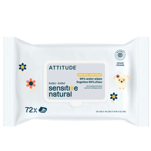 Natural Baby Wipes for Sensitive Skin I ATTITUDE