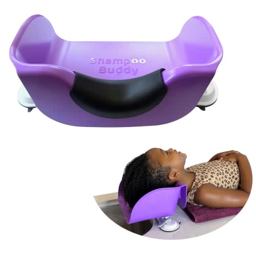 Shampoo Buddy Portable Hair Wash Basin, Kids Bathtub & Sink Bowl, Purple