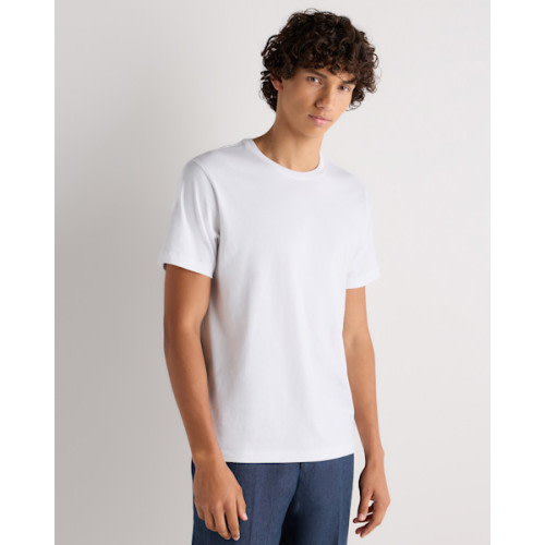 100% Pima Cotton Luxe Touch Tee in White