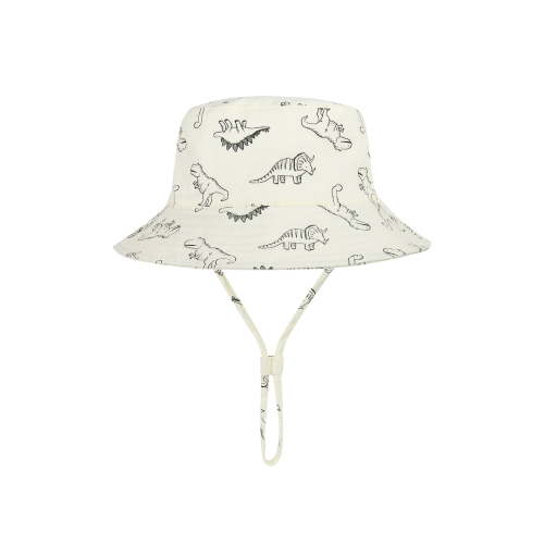 Cute Baby Sun Hat Summer UPF 50+ Sun Protective Wide Brim Beach Bucket Hats for Toddler Boys and Girls Beige 6-12 Months