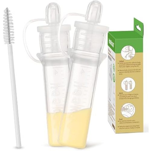 haakaa Colostrum Collector Kit for Collecting & Newborn Feeding, 4ml-2pcs