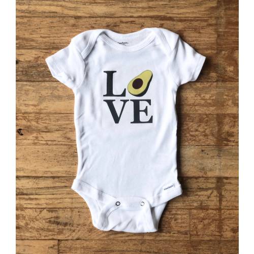 Organic Baby Onesie - Avocado Love