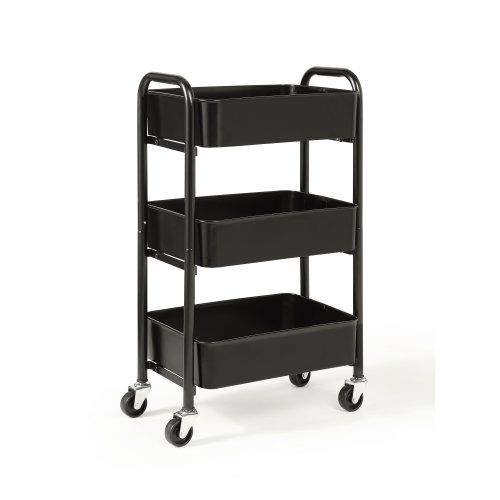 3-Tier Delicate Compact Rolling Metal Storage Organizer
