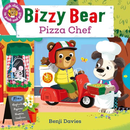 Bizzy Bear: Pizza Chef: (Interactive Board Book for Toddlers - With Sturdy Tabs and Slides to Push and Pull)