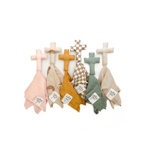 OUR HOUSE ABOVE Cross Child of God Lovey - Teal