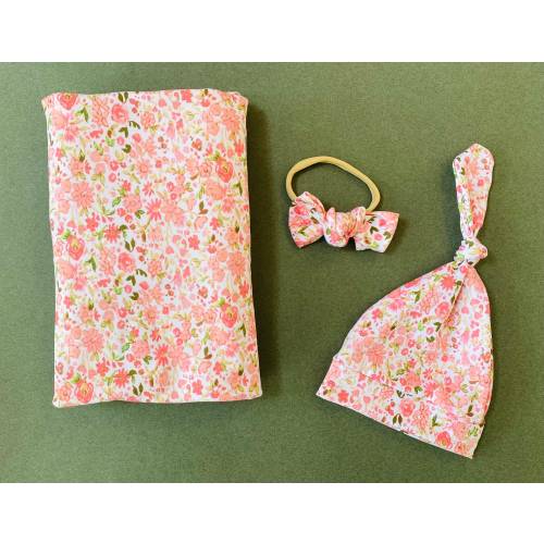 Newborn Baby Swaddle Set, Stretchy Swaddle with Hat and Bow, Swaddle for Newborn Photography, Swaddle Set, Baby Swaddle, Newborn Swaddle