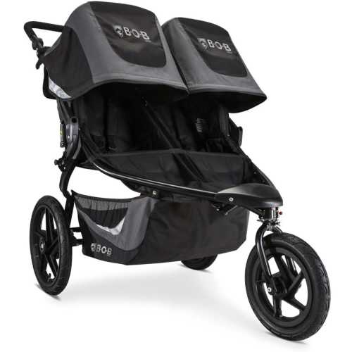 BOB OPEN BOX Revolution Flex 3.0 Duallie Double Jogging Stroller - Graphite Black