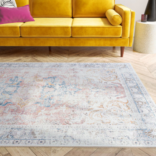 Kelly Clarkson Home Quinn Oriental Flatweave Machine Washable Polyester Performance Rug & Reviews | Wayfair